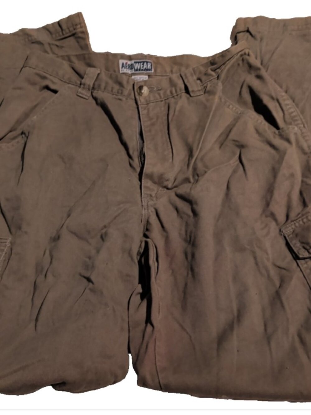 Y2k Aerowear Aeropostale Dark Khaki Pants Size 4 Vintage 90s